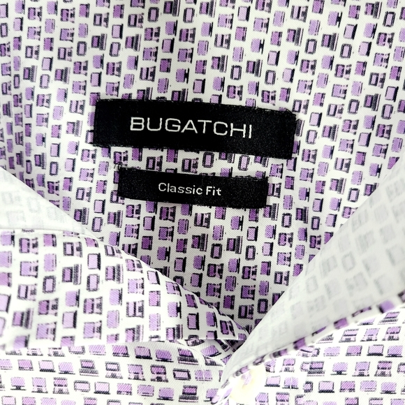 Bugatchi Men's Button Down Shirt All Over Computers Pattern Long Sleeve Size XL - Picture 2 of 13